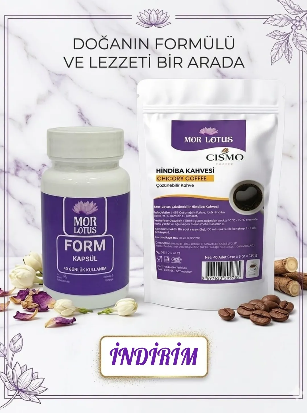 Form Kapsül ve Cismo Hindiba Kahvesi ikili set